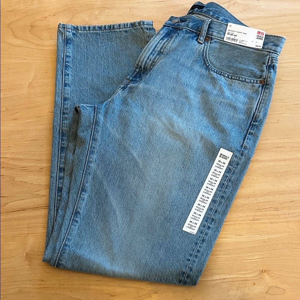 Uniqlo Light Blue Straight Men's Jeans